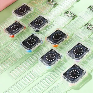 TPU Clear Bands For Apple Watch Series 6/5/4/3/2/1 Bracelet Strap Smart Watch Wristbands 38/40/42/44mm Watches Sports Band thumbnail-4