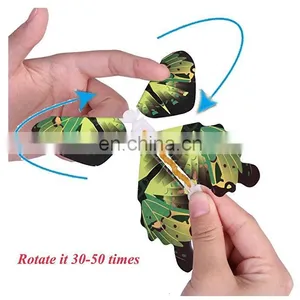Magic Butterfly Flying in the Book Fairy Rubber Band Powered Wind Up Butterfly Toy Great Surprise for Wedding And Birthday Gifts thumbnail-3