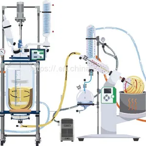 Industrial 150L Fully Customizable Single Dual Jacketed Glass Reactor thumbnail-4