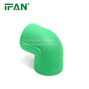 IFAN Hot Sale Green Plastic Fitting Plumbing Water Tube PPR Elbow Fittings thumbnail-3