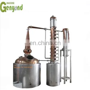 Stainless Steel Ethyl Alcohol Distiller Ethyl Alcohol Distil Machine Ethyl Alcohol Distillation Tower thumbnail-1