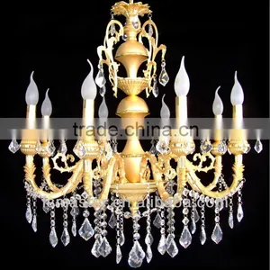 Modern Luxury 5 Star Hotel Crystal Chandelier With 8 Lights /decorative Heads Crystal Chandelier Pendant Light thumbnail-1