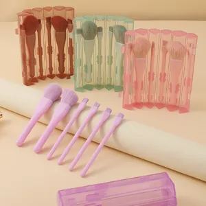 Customized Candy Colored Makeup Brush Six Pack Multifunctional Portable Boxed Makeup Brush Eye Beauty Tool Set thumbnail-1