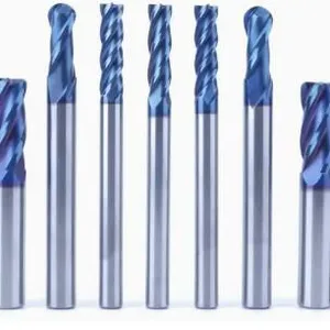 6 Flutes End Mill Nano Blue Coating End Mill High Quality Milling Cutter Milling Tool thumbnail-1