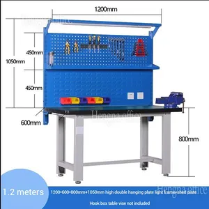 Bicycle Maintenance Workstation-WB-C8437 With Pegboard and Tool Organizer|1.2mm Steel Modular Bench for Pro Cycling Service Center thumbnail-2