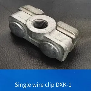 Single Wire Clamp Dxk-1 for Catenary Wire Erection, Double Wire Clamp Dxk-2 for Tram Wire Hanging thumbnail-1