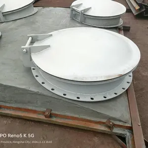 Steel Flap Gate From Wuhan, Hubei. Round Gate for Water Stop and Backflow Prevention thumbnail-4