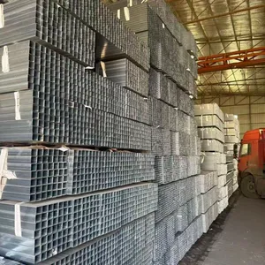 Galvanized Iron Square Tube 2x2 Galvanized Square Tubing Welded Steel Pipe 60x80 Galvanized Rectangular Steel Tube thumbnail-5