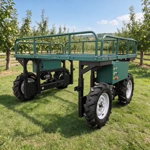 Autonomous Electric Remote Control Orchard Transport Vehicle Modular Flatbed Utility Carrier for Agriculture thumbnail-5