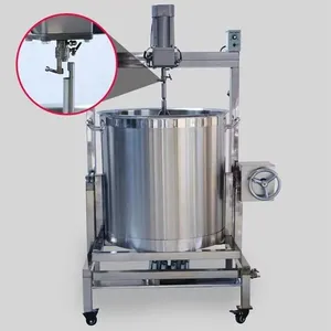 Industrial Sauce Cooking Kettle 360L Stainless Steel Electric Mixing Tank With Gas Burner for Large Batch thumbnail-4