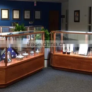 High Quality Wooden Glass Vision Showcase for Jewelry Display thumbnail-1
