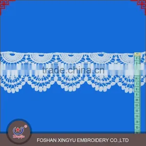 New Product Soft White Wave Shape Lace Fabric Factory Direct Sales Trimming Water Souble Lace thumbnail-1