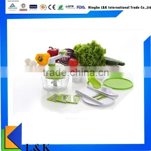 Multi-function Plastic Food Manual Vegetable Chopper /salad Maker /vegetable Slicer Set thumbnail-1
