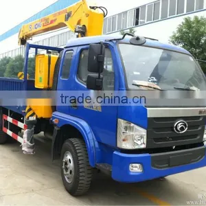 2015 Hot Sale Low Price Howo Euro2 3.2 Ton Mini Truck Mounted Crane for Sale Made in China thumbnail-1