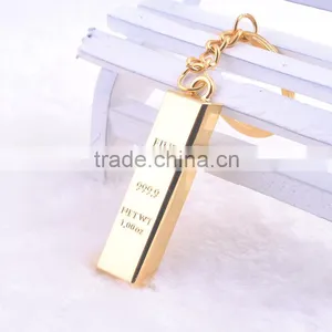 Gold Key Ring Keychain Millipede BRIC Key Buckle Gold Key Chain thumbnail-3