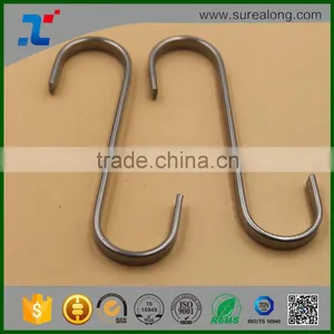 Kitchen Accessory Metal Hook 80mm Stainless Steel S Hooks Kitchen Meat Pan Utensil Clothes Hanger Hanging thumbnail-1
