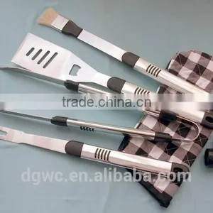 6pcs Apron Bbq Set With Wooden Tool Handle thumbnail-1