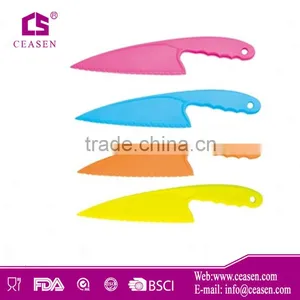 Promotinal High Quality Colorful Plastic Knife, Plastic Chef Knife, Plastic Kitchen Knife in FDA, LFGB & Food Grade thumbnail-1