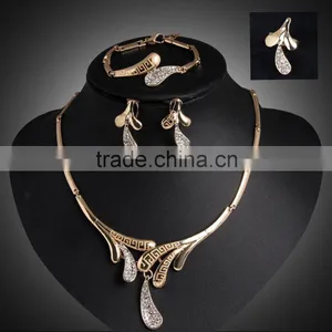 Wholesale African Costume Jewelry Set Jewelry Set For Wedding 18 Carat Gold Jewelry Sets thumbnail-3