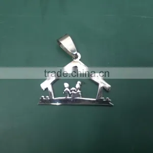 JOFO Brand New Arrival Unique Design Loving Family House Pendant thumbnail-2