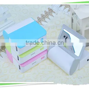 Fashion Mirror Power Bank Review With Mobile Stand for TV Watching Xh-401 thumbnail-4