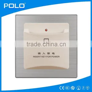 Dedicated Hotel Energy Saver Card Switch Stainless Brushed PC Material Energy Saver Card Switch thumbnail-2