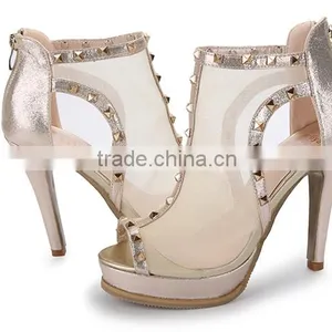 Cheap Price Stiletto Bridal Women Platform High Heel Sandals thumbnail-1