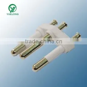 XY-A-063-1 Brazil 3 Flat Pin Adaptor Plug With White Colour thumbnail-1