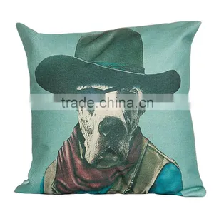 2016 Hot Sale Home Decorative Dog Oriental Custom Printing Cheap Cushion Cover thumbnail-2