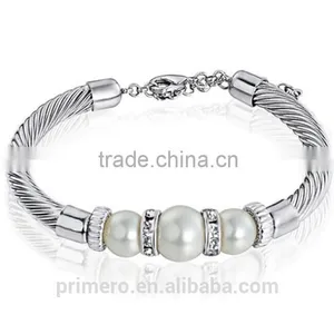 New Women Jewelry 316L Stainless Stee Bracelet Steel Wire And Cable Flex Bangles thumbnail-4