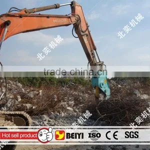 BEIYI Excavator Hydraulic Pulverizer Attachments Use for Demolition and Recycling thumbnail-1