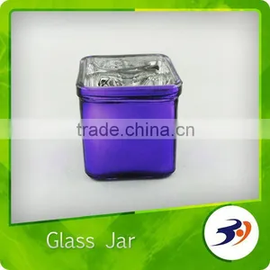 Mason Jar With Candle Light Glass Jar thumbnail-1