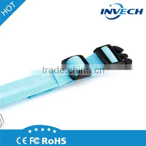Adjustable Waterproof High Brightness Nylon Fluorescence Webbing Nylon Dog Collar thumbnail-6