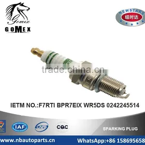 High Quality Auto Spark Plug F7RTI BPR7EIX WR5DS 0242245514 for AC ALFA ROMEO ALPINE ASTON MARTIN AUDI AUTOBIANCHI .etc. thumbnail-1