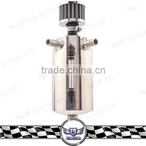 New Arrival Hot Sale Universal Aluminum Niversal Oil Catch Tank With Breather & Drain Plug thumbnail-1