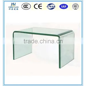 Manufacturers Custom Processing All Kinds of Furniture Glass Curved Glass Table Panel thumbnail-1