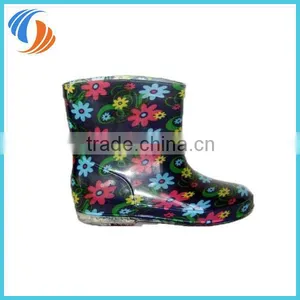 New PVC Printing Kids Rain Boots thumbnail-2