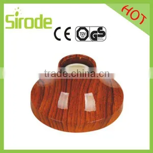Home Appliance Electrical Light T8 Lamp Holder Wooden Color Style thumbnail-1