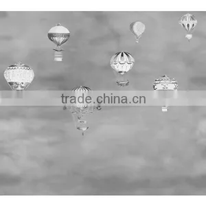 2016 New Printing Special Effect Wallpaper, Lovely Fire Balloon Wall Sticker for Baby Room , Washable Wall Mural Dealer thumbnail-2
