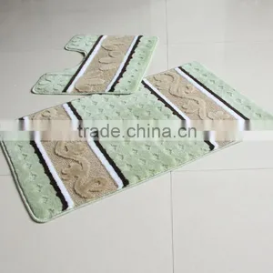 pp Materail 2 Pcs Bathmat Floor Mat With TPR Base thumbnail-5