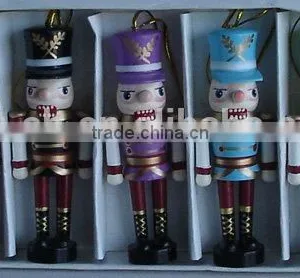 Wooden Soldier Nutcracker Toy for Christmas Decoration thumbnail-2
