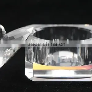Home Decoration Crystal Glass Sugar Bowl With Lit Sugar Stock thumbnail-4