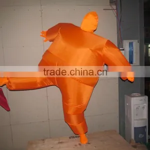 DJ-CO-117 Inflatable Clothing Suit Funny Colorful Halloween Costume Orange Jumpsuit thumbnail-3