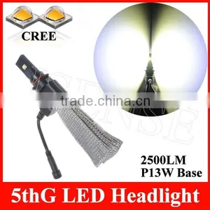 Fanless!! off Road Vehicle 12v 24v 2500lm P13w/px26w Base Led Headlight, P13/px26w Socket Led Bulbs thumbnail-1