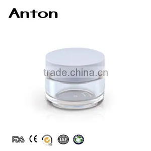 30g 1oz 30ml Clear Round Cosmetic Jar Cream With Aluminum Lid thumbnail-1