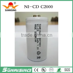 Nicd C 2000mAh Rechargeable Battery / 1.2V Ni CD Rechargeable Battery thumbnail-1