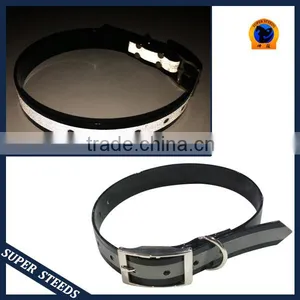 Fluorescent Polyurethane Pet Collar With Reflective Tape thumbnail-3