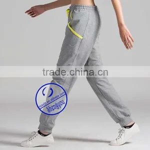 2015 Custom Newest Design Woman Grey Fitted Jogger Pants thumbnail-4