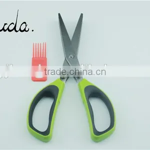 5 Blade Stainless Steel Multifunction Herb Scissor/paper Scissors With Brush BD-S1623 thumbnail-1