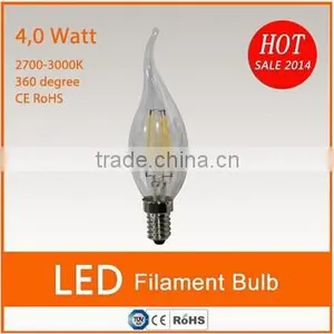Full Glass 400lm E14 4W Led Candle Flame thumbnail-1